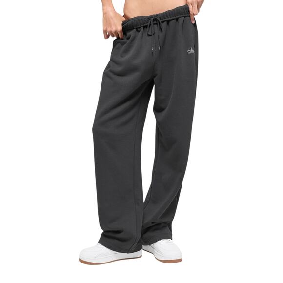 NWT Alo Accolade Straight Leg Sweatpants Size Medium Anthracite Unisex Womens - Picture 6 of 6